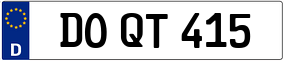 Trailer License Plate